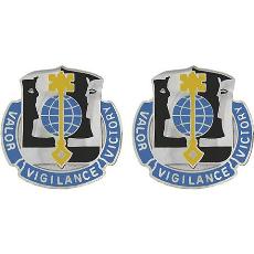 325th Military Intelligence Battalion Unit Crest (Valor Vigilance Victory)